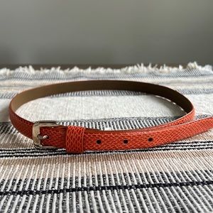 Orange slim belt